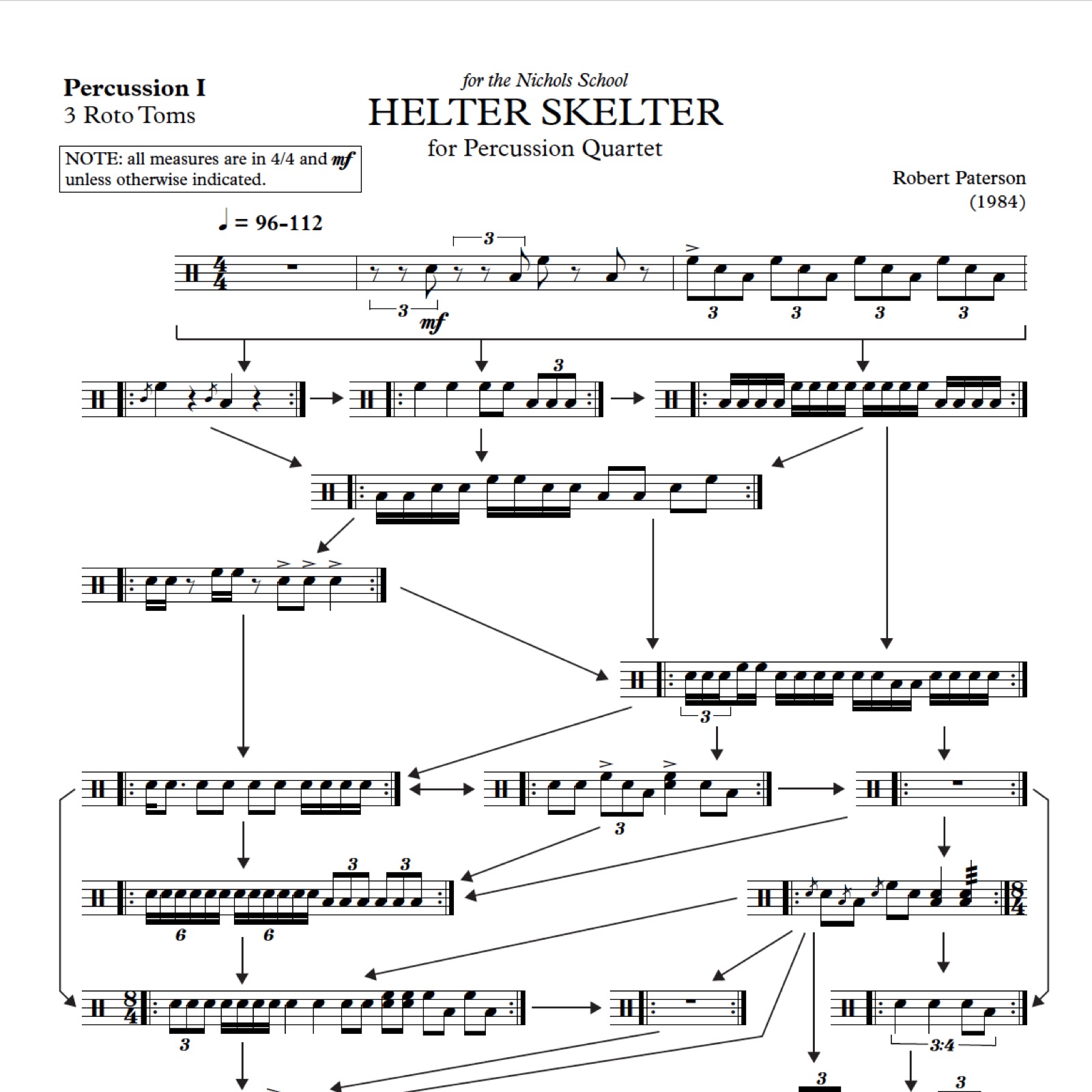 An early score by Robert Paterson