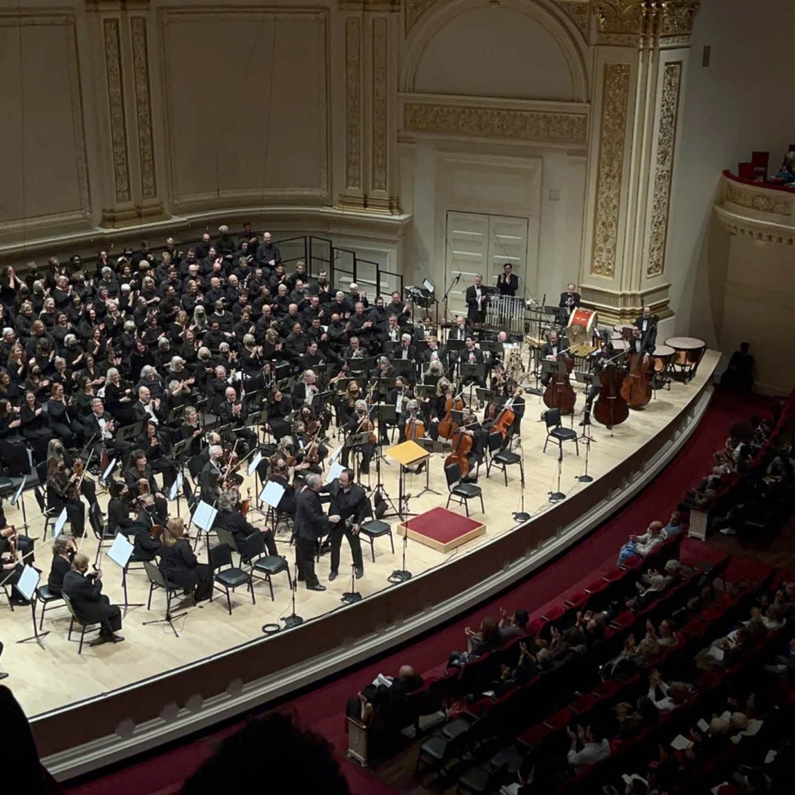 Kent Tritle and Robert Paterson at Carnegie Hall for Whitman's America in 2022